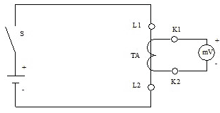 電流互感器極性檢查接線(xiàn)圖